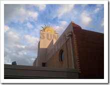The exterior of the Sun Theatre Yarraville.