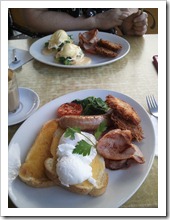 Two breakfasts at Accent Cafe in Williamstown,.