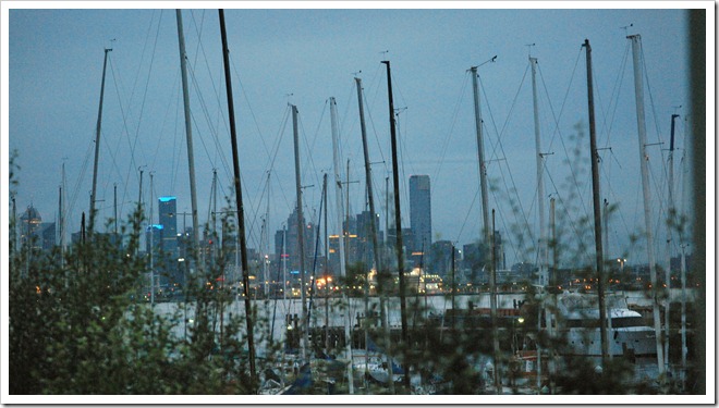 Looking towards Melbourne from Williamstown.