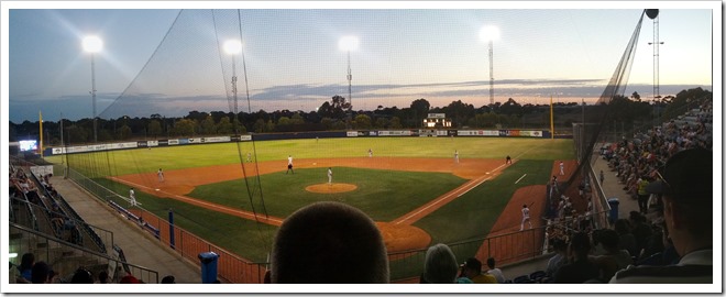 Dusk at Melbourne Ball Park